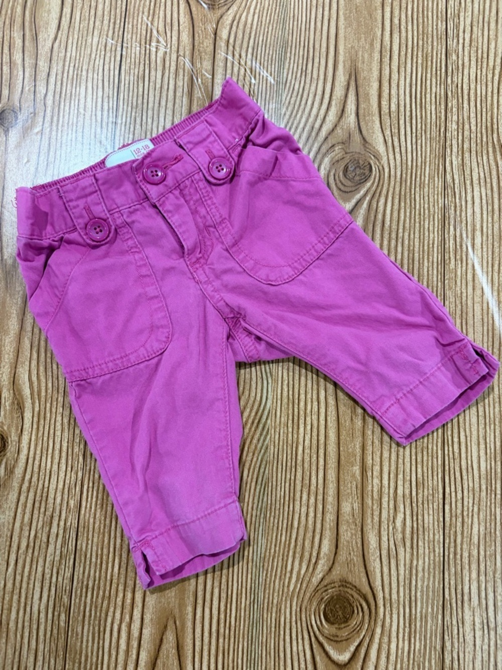 7/$20 Old Navy Toddler Pink Cargo Style Pull-On Pants 100% Cotton